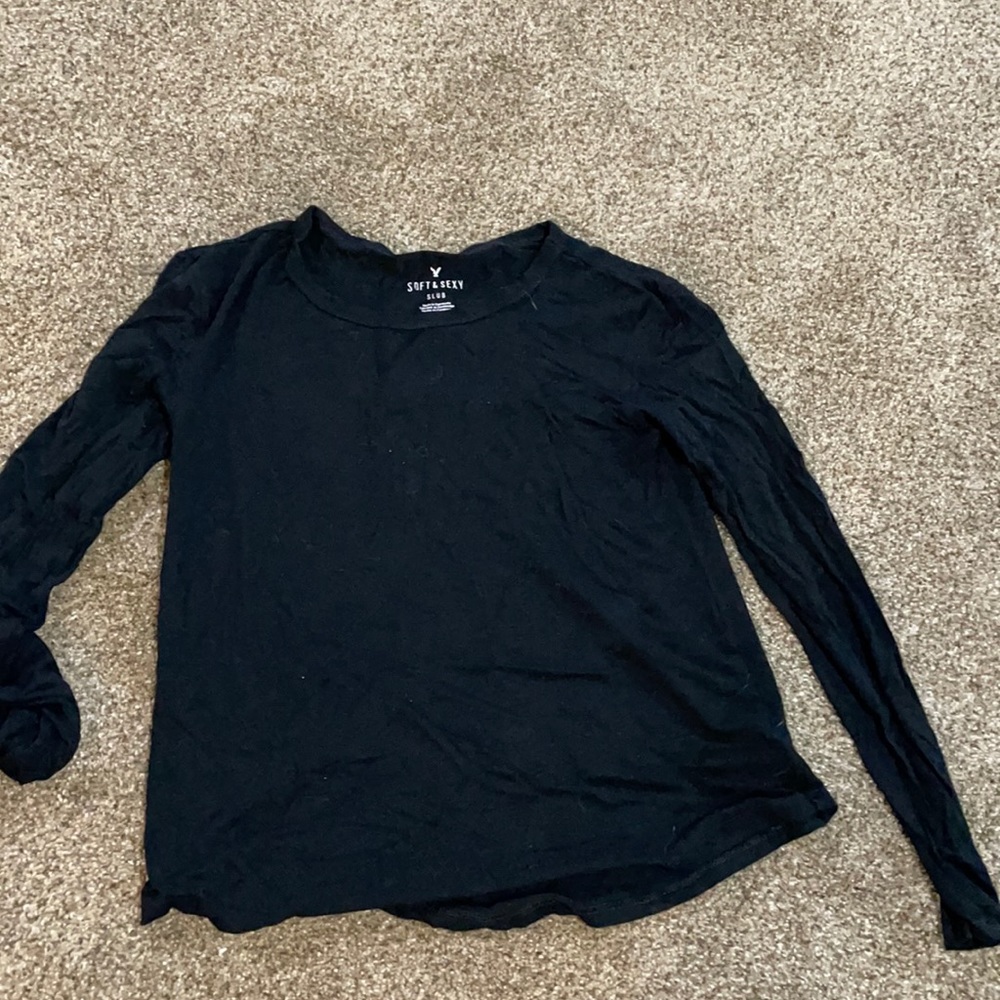 Black long sleeve shirt from American Eagle.